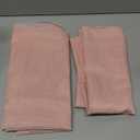 Blush Sheer Curtains 84 Inches Long 2 Panels, Soft Airy Light Filtering Curtains for Bedroom Living Room, Modern Rod Pocket Privacy Drapes Window Treatments, Blush, Total Wide 84 Inch