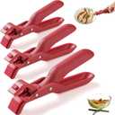 Hot Plate Gripper Lifters Tongs, Hot Plate Gripper Tongs, Multi-function Anti-Scald Bowl Clip,Silicone Non-slip Hot Dish Plate Holder for Bowls,Pans,Dishes, Kitchen Utensil (3Pcs)