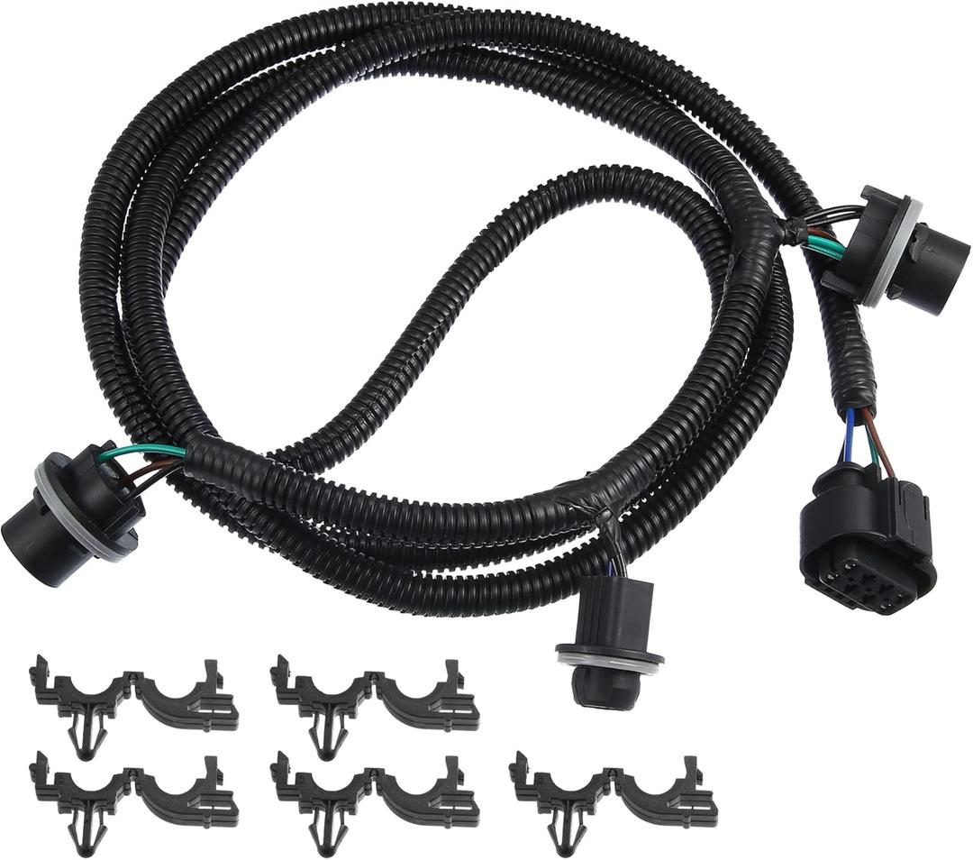 X AUTOHAUX 22869169 Tail Light Lamp Wiring Harness for Chevrolet Silverado 1500 2014 2015 for Chevrolet Silverado 2500HD 3500HD 2015 Passenger Side