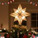 Aurelema Mini Christmas Lights String Warm White Vintage Short Strand String Lights, Clear Bulbs Wire Fit Light up Christmas Decorations(10 Bulbs Connectable,5ft,White)