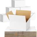 40-Pack-Small-Shipping-Boxes-8x8x4, Corrugated-Cardboard-Boxes-for-Packaging-Small-Business, White-Boxes-Mailers