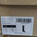 GENSHUO Knee High Boots Women Pointed Toe 2.3 Inches Kitten Heel Tall Boots Classic Fashionable Long Boots with Side Zipper (Black), Size 6