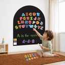 Arch Magnetic Wall Decal for Kids | 39.4'' x 31.5'' | Magnet Wall for Kids | Chalk Board Wall | Peel and Stick Magnetic Chalkboard for Wall | Magnetic Wall Board | Magnetic Play Wall