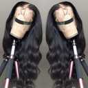 22 Inch Body Wave Lace Front Wigs Human Hair Pre Plucked for Black Women 13x4 Frontal Wigs Human Hair 200 Density Glueless Wigs Human Hair