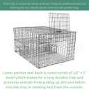 WCS Multi-Catch Sparrow Trap - Galvanized Steel Bird Cage for House Sparrows & Starlings - Humane Live Capture, Catches 8-10 Birds - for Barns, Warehouses & Farms - Made in USA