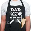 Funny Grill Apron for Men, Fathers Day Apron Gifts for Dad Papa, Husband Grandpa with Pockets