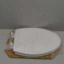 Bemis 1500EC 390 Lift-Off Wood Elongated Toilet Seat, Cotton White (Pack of 1)