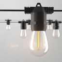 108FT (27FT*4) LED Outdoor String Light Waterproof Terrace Light, S14 Shatterproof Replaceable Bulb (4 Spare Bulbs), Connectable (Maximum 918FT) Edison Vintage Backyard, Porch, Deck Lights