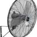 OEMTOOLS 24" Outdoor Wall Mount Fan, 80 Oscillating Fan 6800 CFM Max, Water Resistant, Use in Garage, Gym, Warehouse, Factory and Jobsite