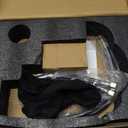 Antique Brass Bathroom Basin Carved Faucet Long Nose Spout Wash Sink Tap 360 Rotation Single Handle Tap Short-Brush Nickel, Short matte Black