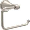 Delta Faucet Becker (1-Pack) Toilet Paper Holder, SpotShield Brushed Nickel, Wall Mounted Euro Hook Design BCK50-DN