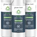 GLACIER FRESH Water Filter Compatible with XWFE (Built-in CHIP), Replacement for GE XWFE, XWF Refrigerator Water Filter NSF/ANSI 42 Certification Pack of 3