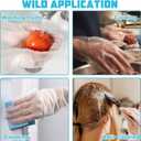Meekear 1000 PCS TPE Disposable Gloves, X-Large Clear Latex-free & Powder-Free Food Safe Cleaning One-time-use Gloves, X-Large, 4 Mil