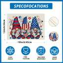4th of July Placemats Set of 8 Gnome Patriotic America Memorial Day Independence Day Dining Table Decoratios Table Mats Cloth Placemats 12X18 Inch