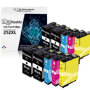 Msudoku Remanufactured Ink Cartridges Replacement for Epson 252XL Combo Pack (10 Pack) to Use with Workforce WF3640 WF3620 WF7720 WF7710 WF7210 WF7110 (4 Black, 2 Cyan, 2 Magenta, 2 Yellow)
