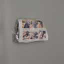 2 x Carbon Fiber Car Gear Shift Knob Cover, Leather Vehicle Stick Shifting Protector with Needle & Thread, Stylish Auto Shifter Knob Guard, Compatible with Inspire Crider Integra (Brown)