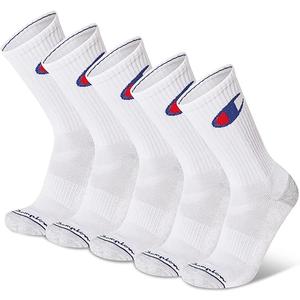 Champion 5 Pack Mens White Socks