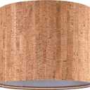 GOSO Bohemian Style Brown Lamp Shades Set of 2 Medium,Natural Texture Cork Leather Lamp Shade for Table Lamps Floor Lamp-13" x 13" x 10"(Spider Fitter) Replacement Lamp Shade Rustic, Assembly Required