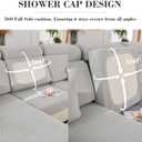 Soothing Home Sofa Covers, Sofa Hero Covers for Couch, Couch Cushion Covers, Sofa Covers Washable Sectional Couchs Covers Stretch Slipcovers for Pets (Light Gray,Large Single Seat Cover)