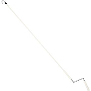 Exterior Roller Shade Universal Crank Wand Replacement Metal Crank Wand Telescoping Skylight Pole with Hook for Exterior Sun Shades Outdoor Indoor Roller up Blinds(Beige)