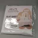 HBHLFZ Twin XL Flat Sheet - Ultra Soft Polyester Top Sheet - Hotel Quality Bed Sheets - Comfortable Wrinkle-Free - Easy to Care for - 1 Twin XL Flat Sheet Only（Twin XL，White）