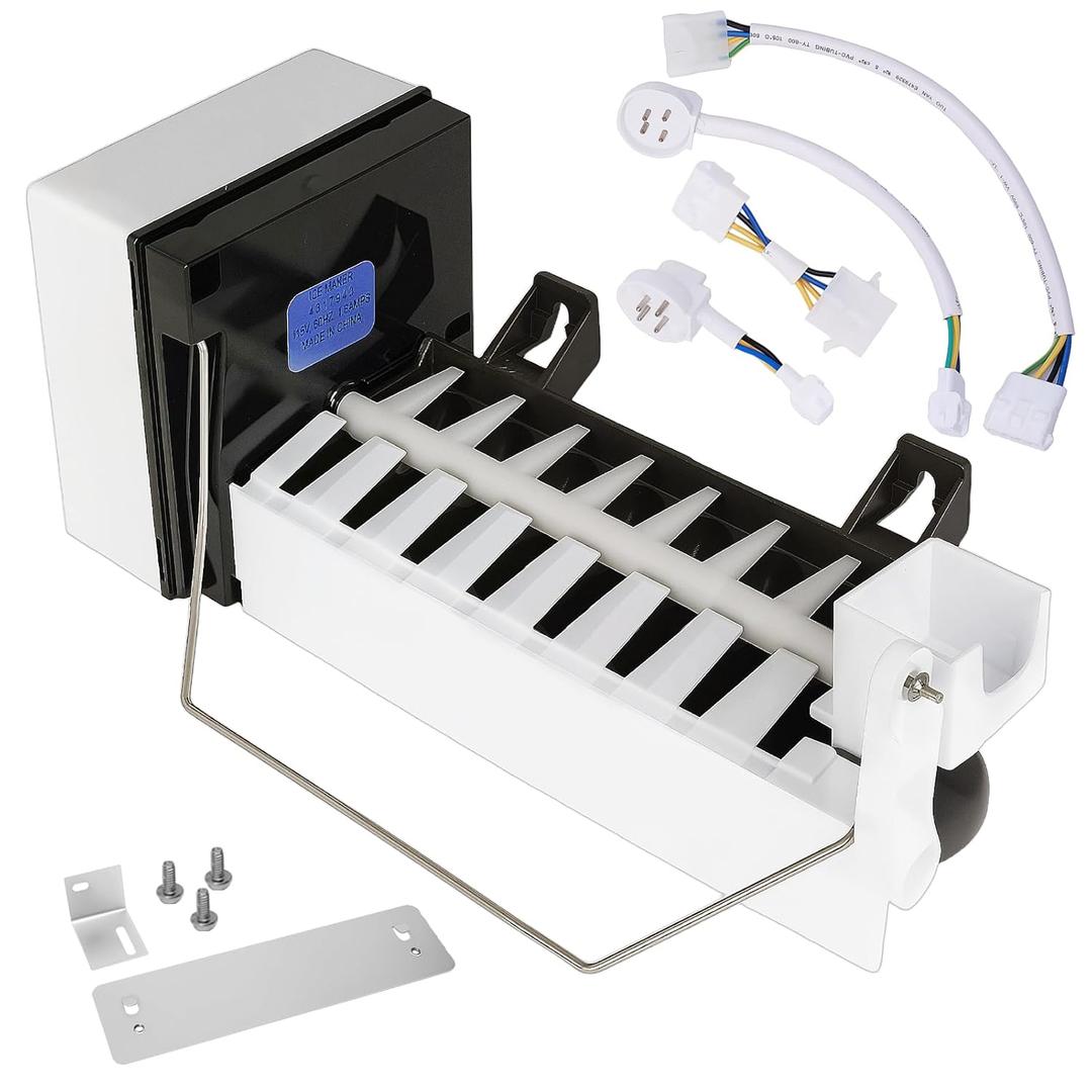 Upgraded 4317943 Refrigerator Ice Maker Assembly for Whirlpool Kenmore Maytag KitchenAid Ice Maker Replacement 626636 4210317 4211173 4317943R 