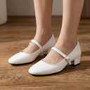 Mary Jane Shoes Women Low Heels Dress Shoes Pumps Low Heel 2 Inch Chunky Heel Mary Janes Pumps with Adjustable Ankle Strap for Women Dressy Casual