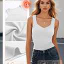 3 Pack Women's Thermal Tank Tops Sleeveless Fleece Underwear Tops Sweetheart Neck Camisole Warm Base Layer (XL)