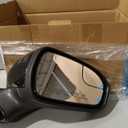 Passenger Side Mirror Compatible with 2016 2017 2018 2019 2020 2021 2022 Ford Fusion Non-Heated Manual Folding Rear View Mirror Replace FS7Z-17682-B Black 3 Pins, Right Passenger Side