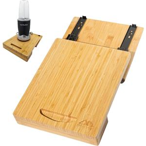 Bamboo Appliance Slider - Wooden Tray for Kitchen Appliances, Coffee Station and Kitchen Organization - Appliance Sliders for Kitchen Appliances, Slider for Coffee Maker (14" x 12" x 2")