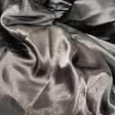 CozyLux Satin Sheets Queen Size - 4 Piece Black Bed Sheet Set with Silky Microfiber, 1 Deep Pocket Fitted Sheet, 1 Flat Sheet, and 2 Pillowcases - Smooth and Soft