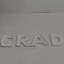 4 Pcs Grad Graduation Charcuterie Letter Trays Fillable Ceramic Serving Trays for Graduation Ceremony Food Candy Snacks Serving Boxes Perfect for Party Treat Displays(White) Check Size Before Purchase