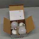 EDISHINE Vanity Light Bulbs, G25 LED Bathroom Light Bulbs, 25 Watt Equivalent Globe Light Bulb, CRI90+ 2700K Warm White 450LM, E26 Base, 4 Pack Non-dimmable, ETL Listed