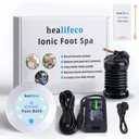 Ionic Foot Spa by Healifeco Ion Foot Bath Detox Machine - For Toxins, Heavy Metals & Free Radicals Activates 2,000 Foot Detox Nodes Easy 30-Min Home Detox 90,000+ Happy Users Trust It