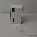 NineSky Dehumidifier for Home, 95 OZ Water Tank, (1000 sq.ft) Dehumidifiers for Bathroom Bedroom Basement with Auto Shut Off,7 Colors LED Light(White)