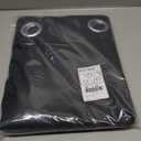 NICETOWN Pitch Black Solid Thermal Insulated Grommet Blackout Curtains/Drapes for Bedroom Window (2 Panels, 42 inches Wide by 63 inches Long, Black)