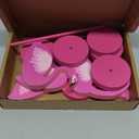 Wenqik 6 Pcs Flamingo Wood Tall Standing Block Set Tropical Bird Table Centerpieces Toppers Summer Pink Flamingo Table Sign for Home Office Desk Tier Tray Decor Party Supplies