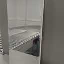 Bathroom Medicine Cabinet with Beveled Edge Mirrored Door 16 x 36 inch, Recessed or Surface Mount, with Adjustable Glass Shelves (Matt White)