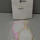 Jetec 2 Pieces Vintage Handheld Mirror Portable Embossed Flower Mirror Hand Held Decorative Compact with Handle for Face Makeup Travel Personal Cosmetic Salon(Pink, Cream)