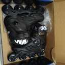 Inline Skates for Women Men, High Performance Roller Skates Blades Adult Male Female, Professional Skates for Outdoor Fitness & Beginners, Washable Liner, 85A PU Wheels, Black, MEN 5-6/WOMEN 6-7