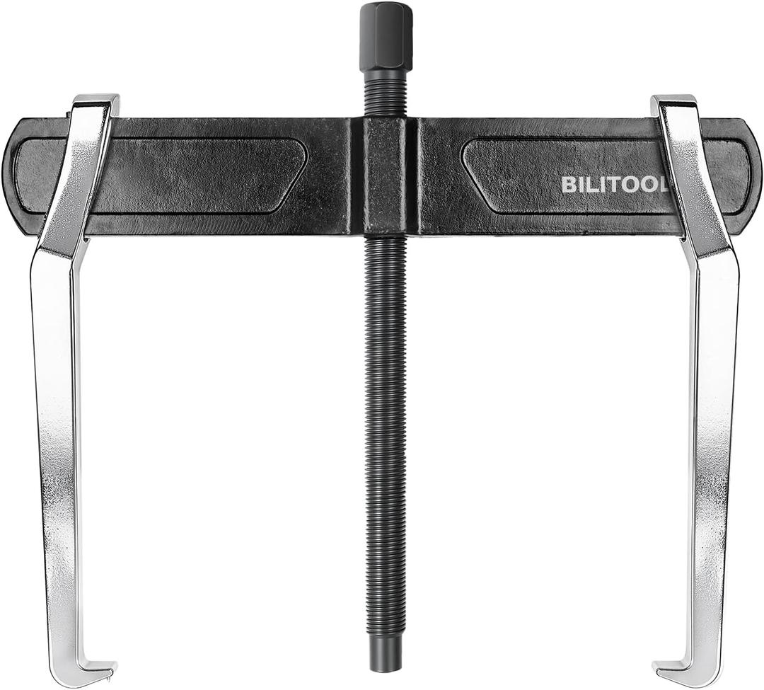 BILITOOLS 10" 2 Jaw Gear Puller, Bearing & Pulley Removal Tool, Internal External Reversible for Flywheel, Gears & Pulleys