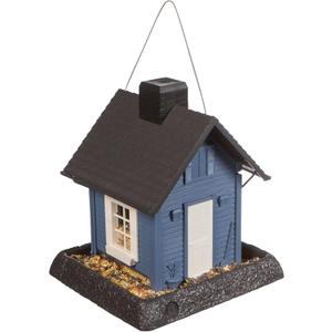 Blue Cottage Birdfeeder, 9.5 x 10.25 x 13.25 (9085)