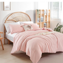 weigelia Pink Comforter Sets Queen Size Comforter Set 3 Piece Soft Microfiber Comforters Set for Women and Girls Blush Lightweight Alternative Comforter for All Season (1 Comforter, 2 Pillowcases)