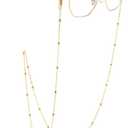 AllenCOCO Glasses Chain, Eyeglass Strap For Women Sunglasses - 14K Gold Eyeglasses Chain, Eye Glasses Holders Around Neck