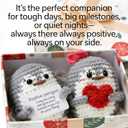 2 x Positive Crochet Penguin, Encouragement Gift, Funny Inspirational, Cute Emotional Support Penguin, Small Desk Companion, Meaningful Gift Friend Coworker