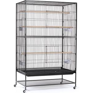 Prevue Hendryx F050 Pet Products Wrought Iron Flight Cage, X-Large, Hammertone Black