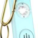 TECKNET Rechargeable Personal Safety Alarm for Women, 130dB Self Defense Keychain Alarm with SOS Strobe Light, Low Battery Notice, Personal Alarm Loud Siren Safety Keychain for Girls Kids Elderly (Blue)