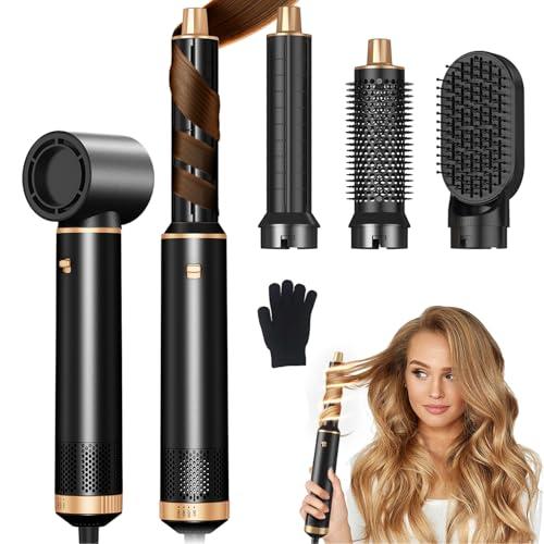 5 in 1 Air Styler, Multi Ionic Hair Dryer Brush Set, 800W Auto Air Wrap Hair Styler Without Heat Damage, Powerful Hair Styling Tools for Fast Drying, Curl, Volumize and Straighten