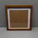 Betionol Diamond Painting Frames, Display 12x12in/30x30cm Diamond Painting Pictures or Photos, Brown Natural Solid Wood Picture Frame with Acrylic Protection Glass, Back Mat And Hanging Kit