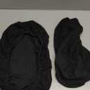 Yikko Soft Stretch Spandex Jacquard Slipcovers, Corn Grain Texture Chair Slipcovers fit for Office, Dining Room, Bar, Wedding Chair Seat Cushions, Washable Removable Home Decor (2, Black)